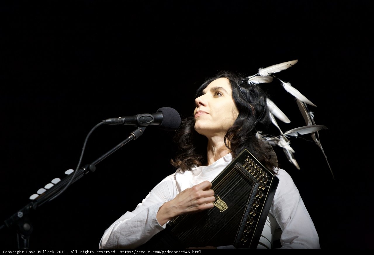 PJ Harvey Belts Out Tunes with Her Accordion
