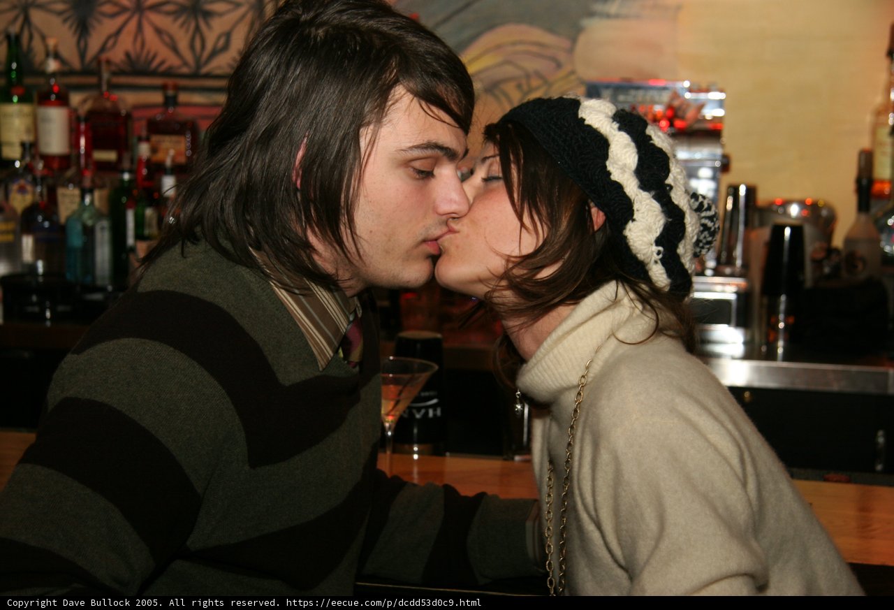 A Romantic Moment at the Bar