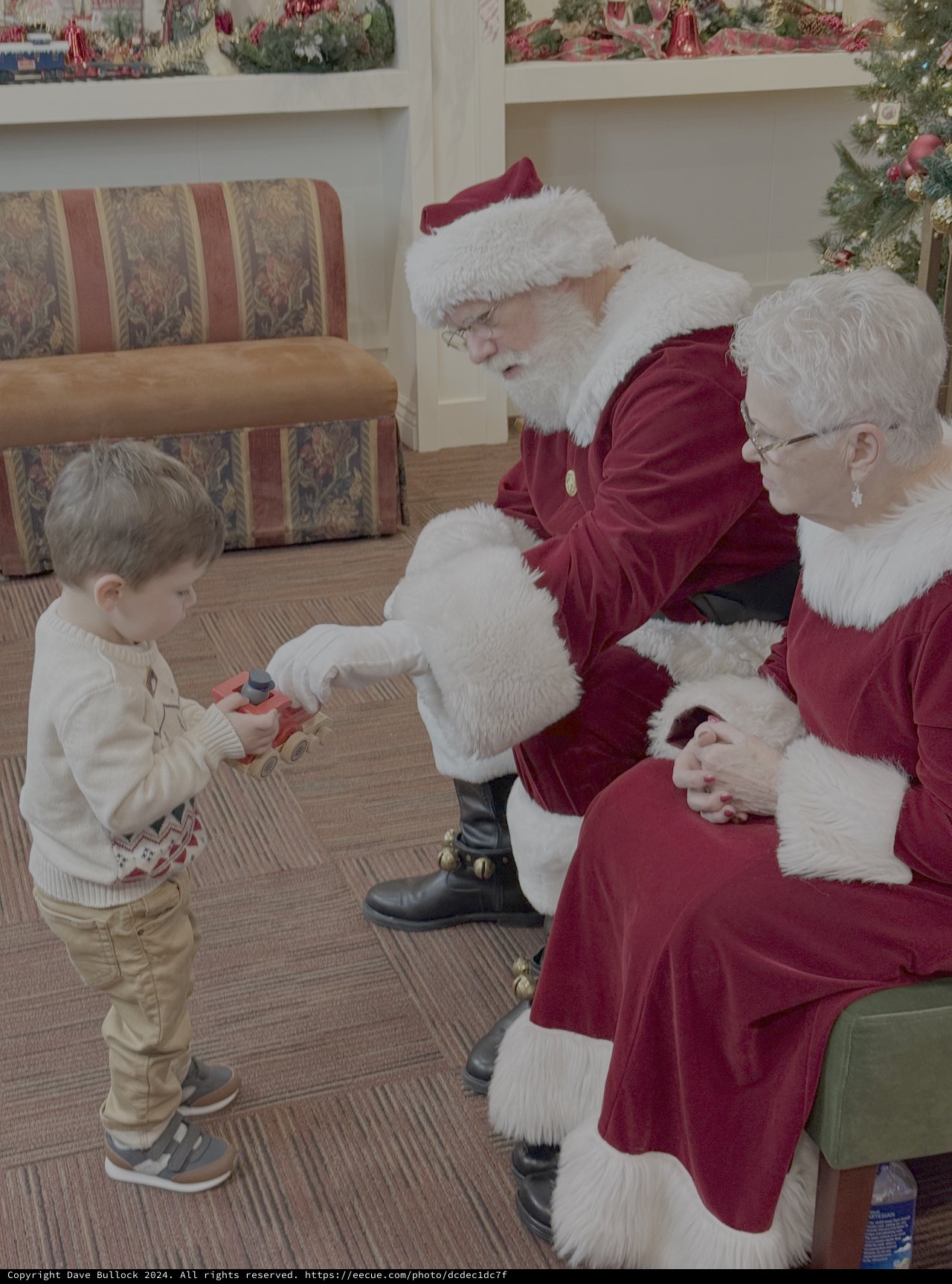 Child's Christmas Visit with Santa Claus