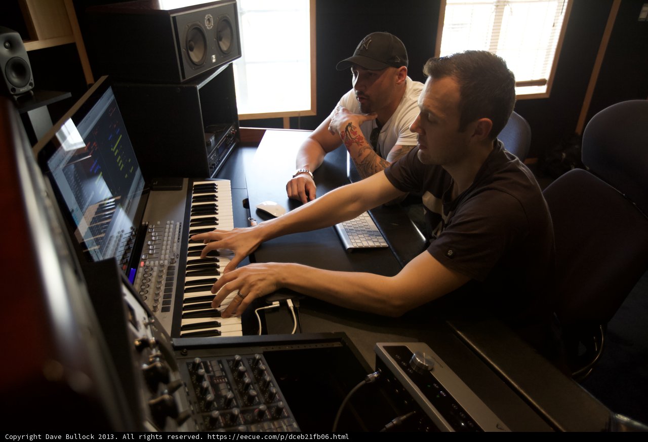Recording Session with Electronic Keyboards