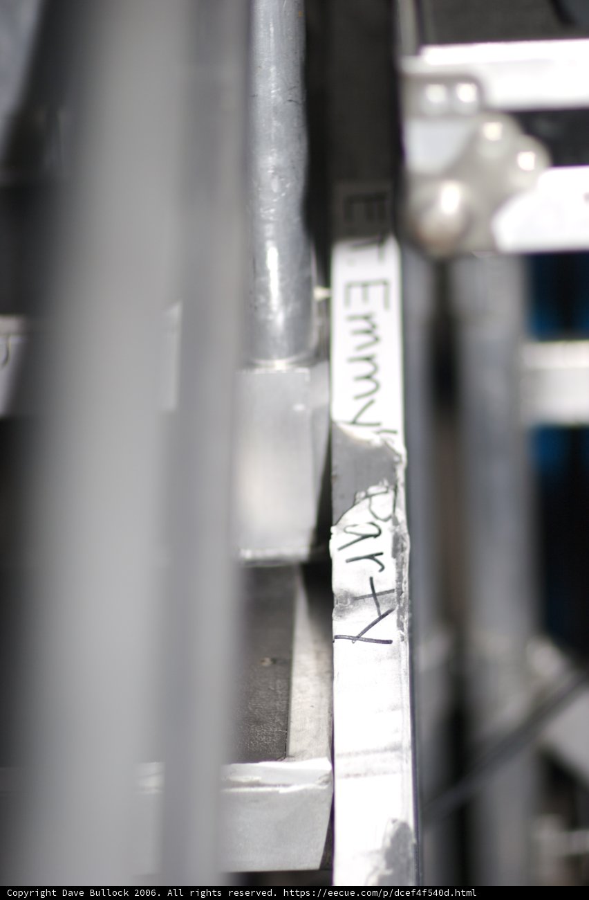 The Metal Ladder with a Warning Sign