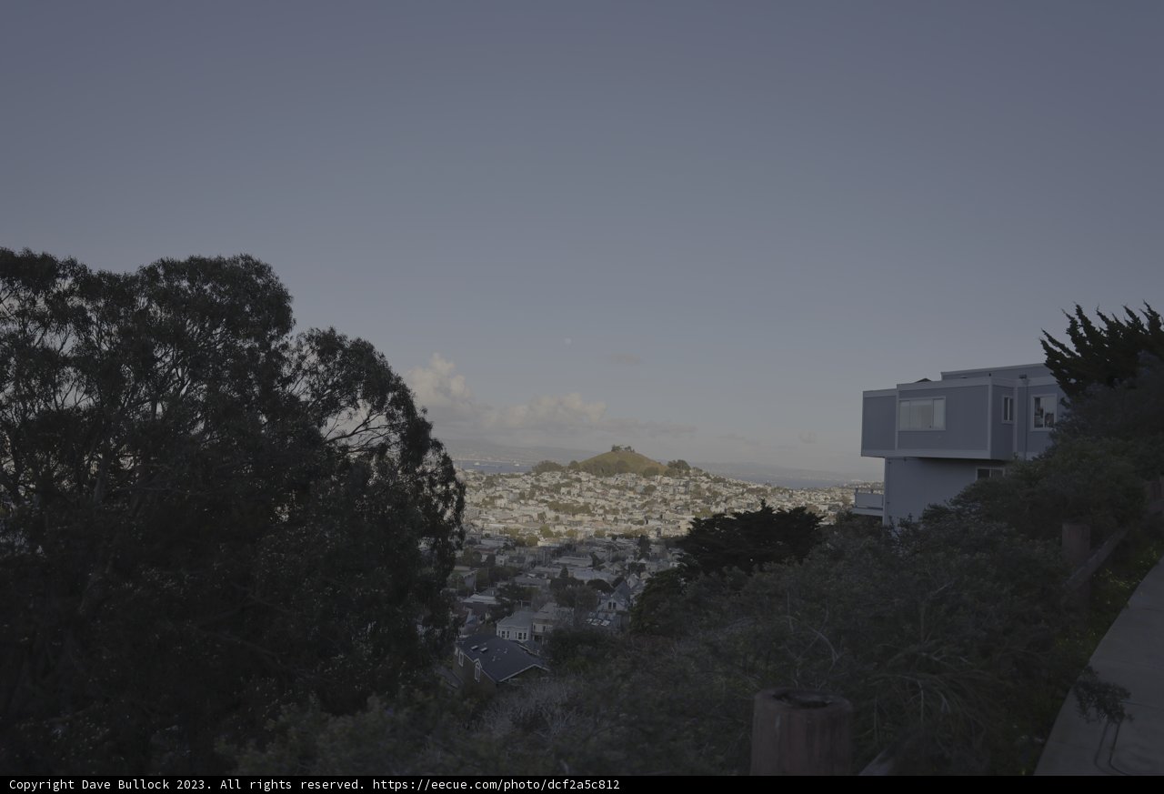 Serene Cityscape from a Hilltop