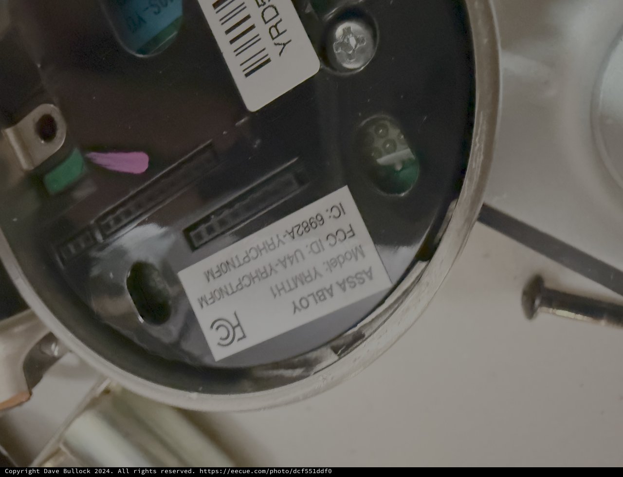 Inside Washing Machine Drum with Service Label