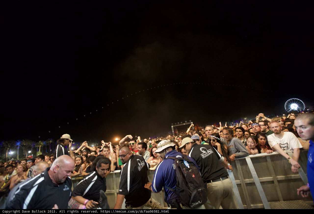 Nighttime Concert Crowd