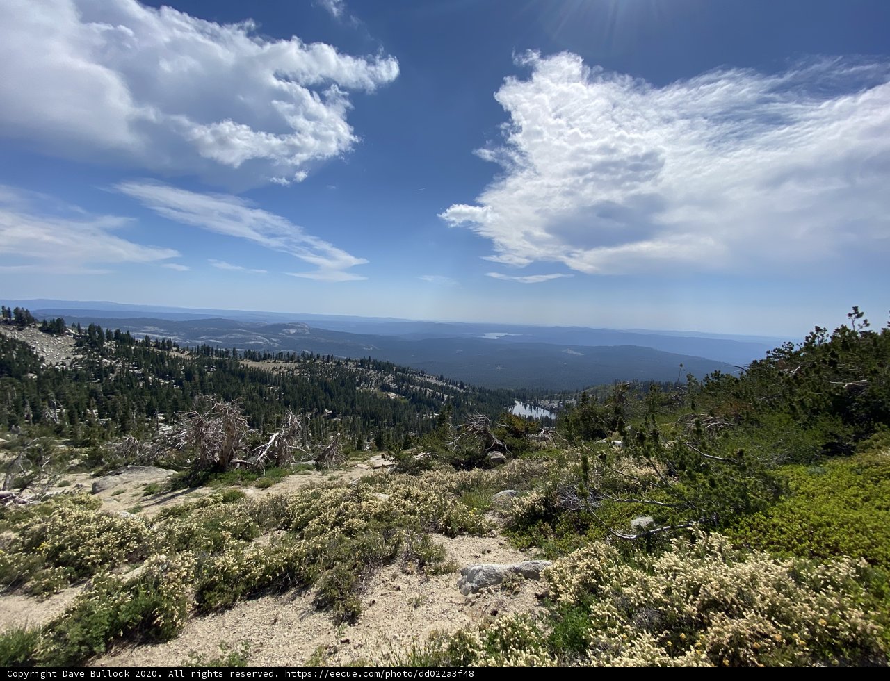 Majestic View of the Mountain Range and Clouds