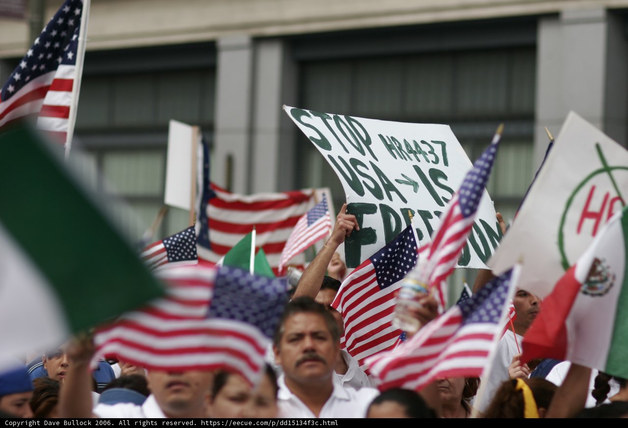 Mexican Americans rally in front of the White House
