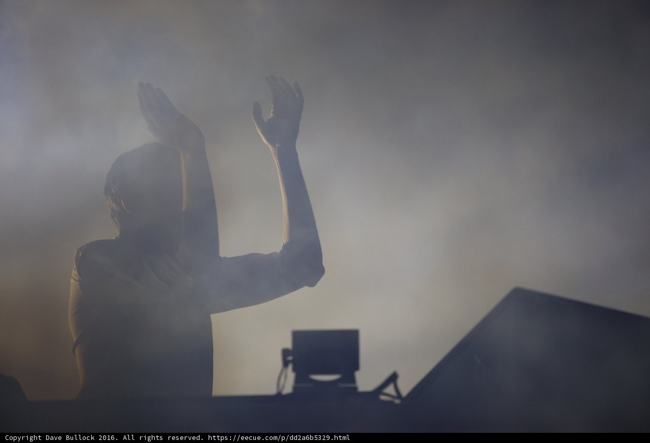 Silhouetted Prayer in the Fog