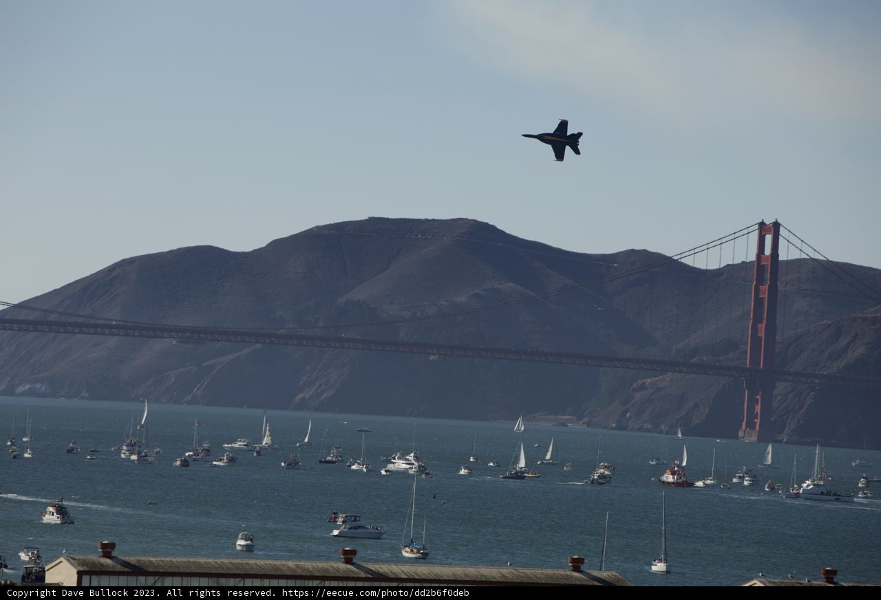 Graceful Skies: Jet Over Water Spectacle at Fleet Week Air Show