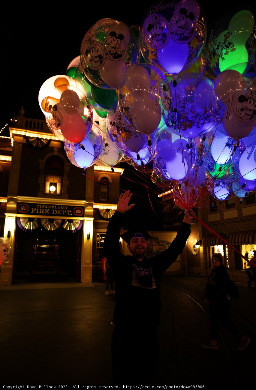 Magical Night with Balloons at Disneyland