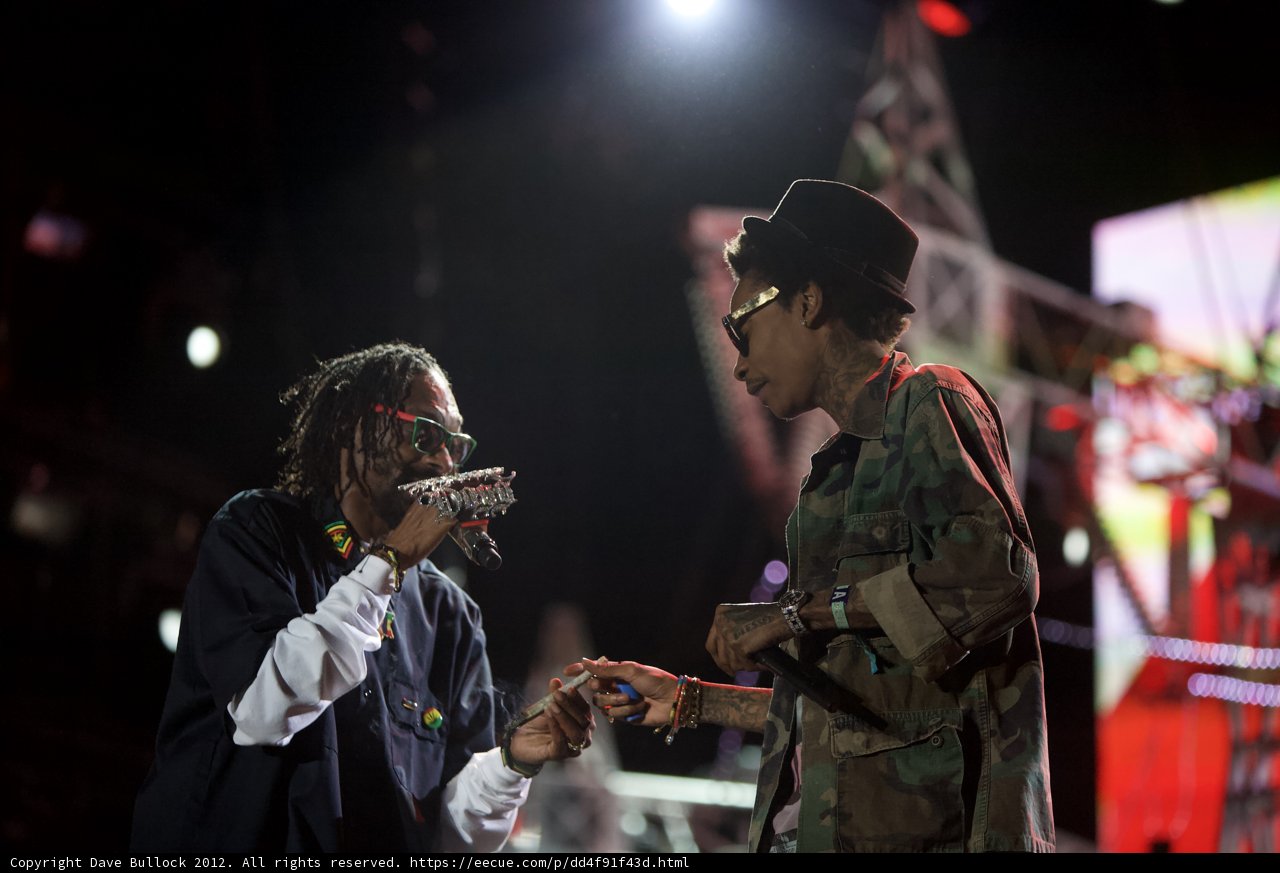 Snoop Dogg and Wiz Khalifa rock the mic at Coachella 2012