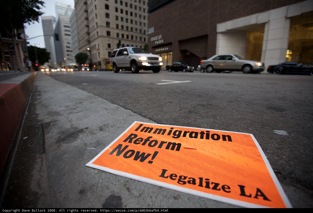 Immigration Reform Now Sign in the City