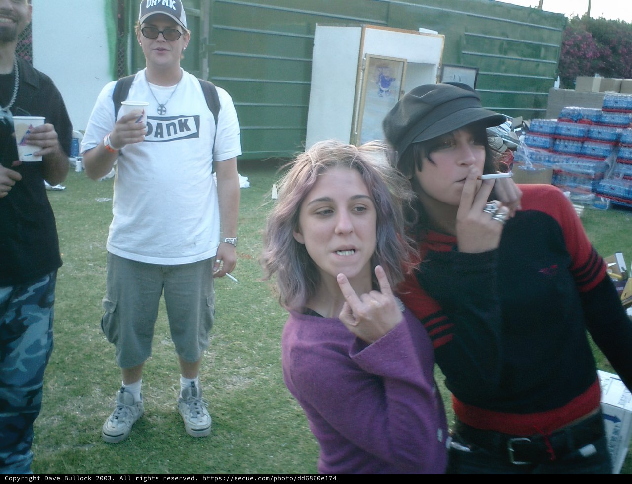 Smoking Break at Coachella