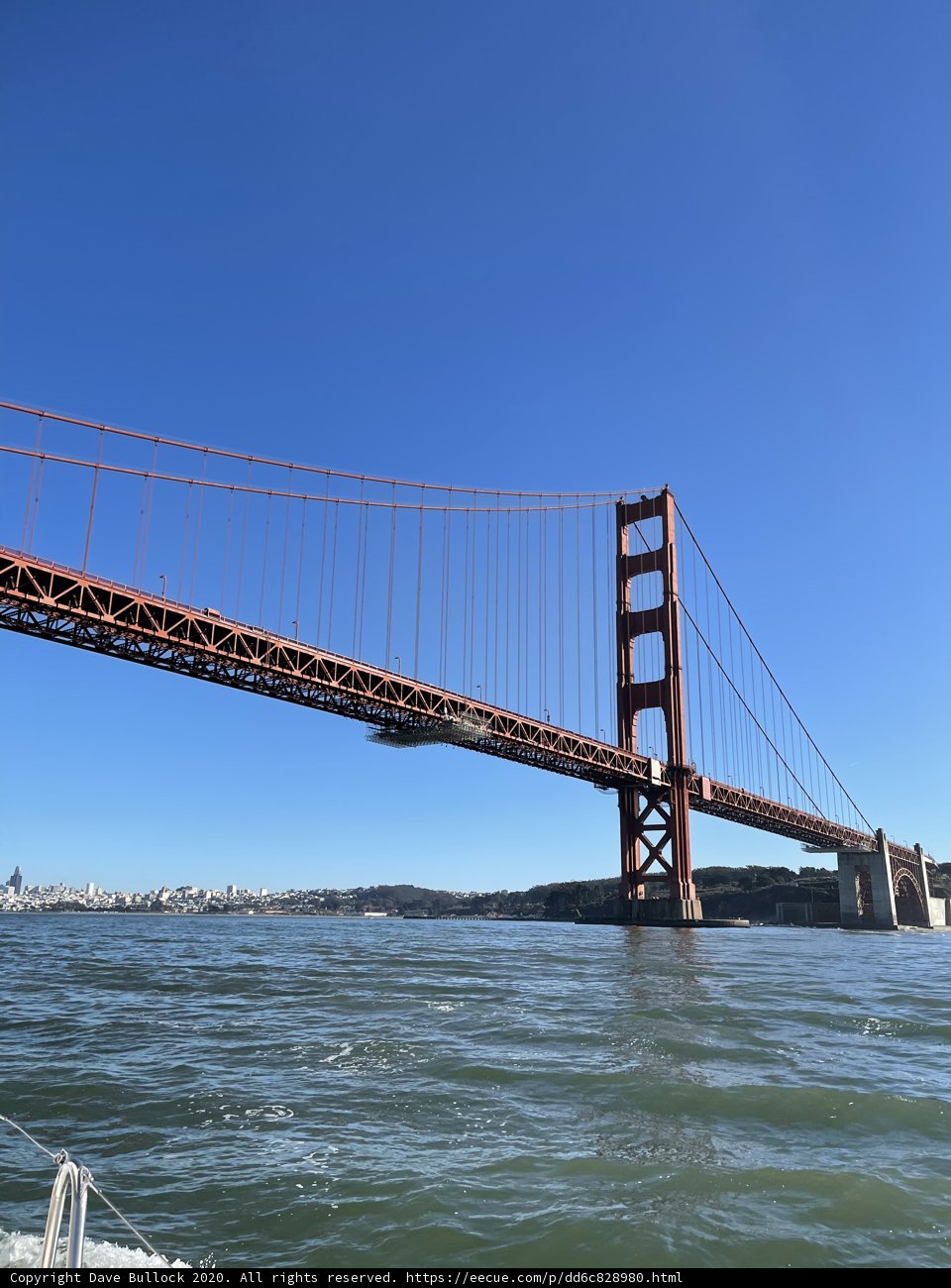 Golden Gate Bridge over the Blue Sky