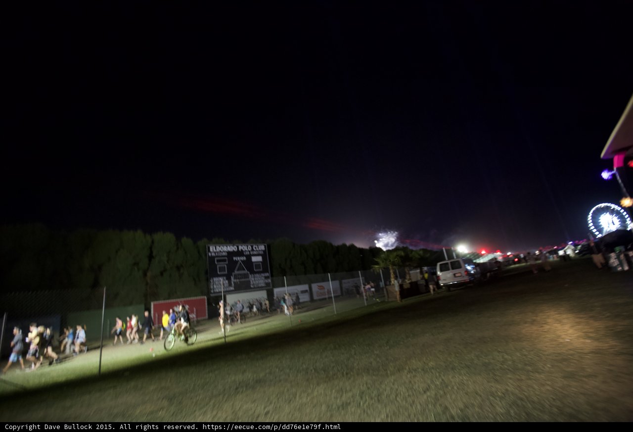 Fireworks Glow at Polo Club