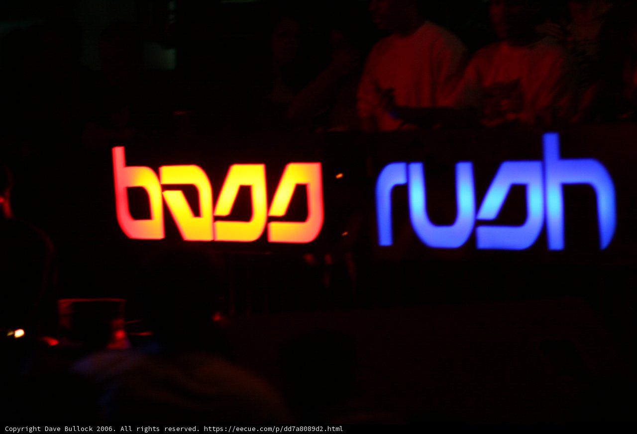 Neon Sign Shines Bright at Bassrush Function