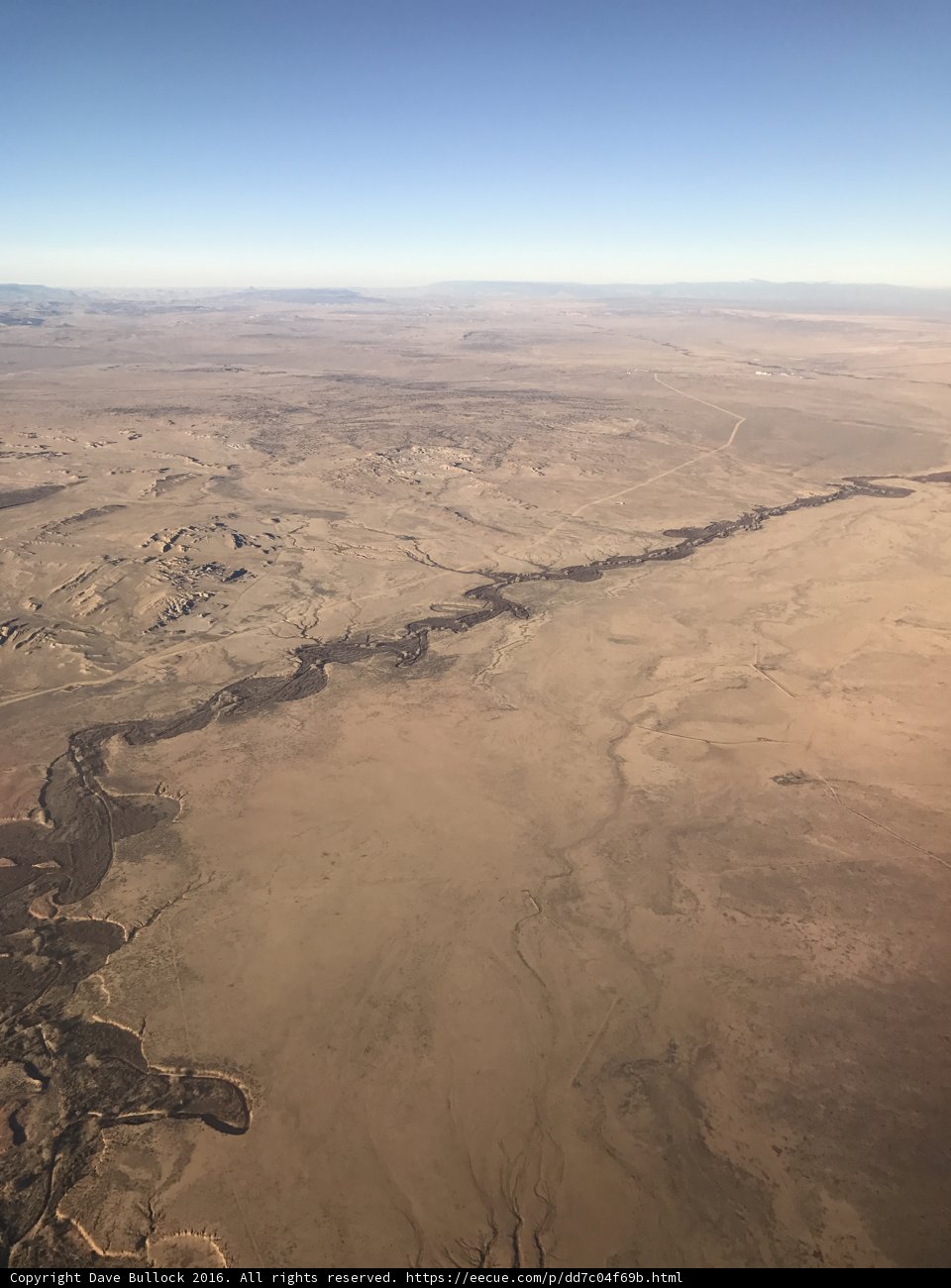 Desert River from Above