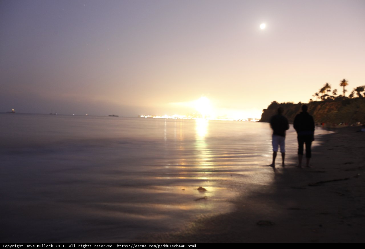 Sunset on the Montecito Beach