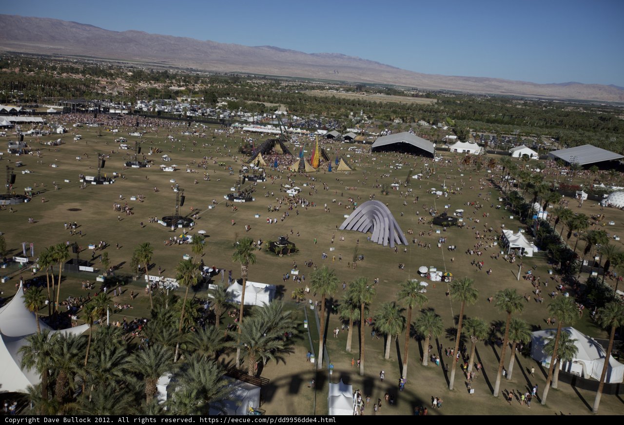 Aerial View of Coachella Campgrounds