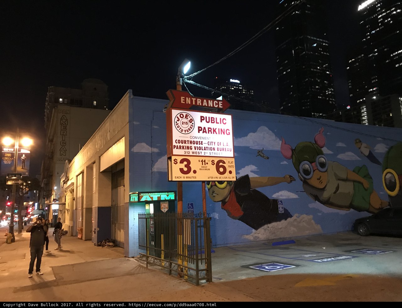 Cartoon Mural on City Building