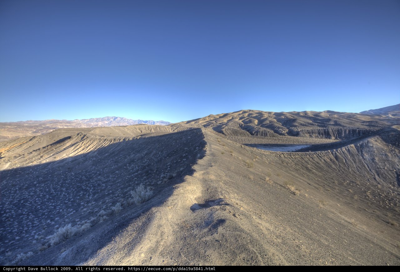 Aerial View of Death Valley Desert