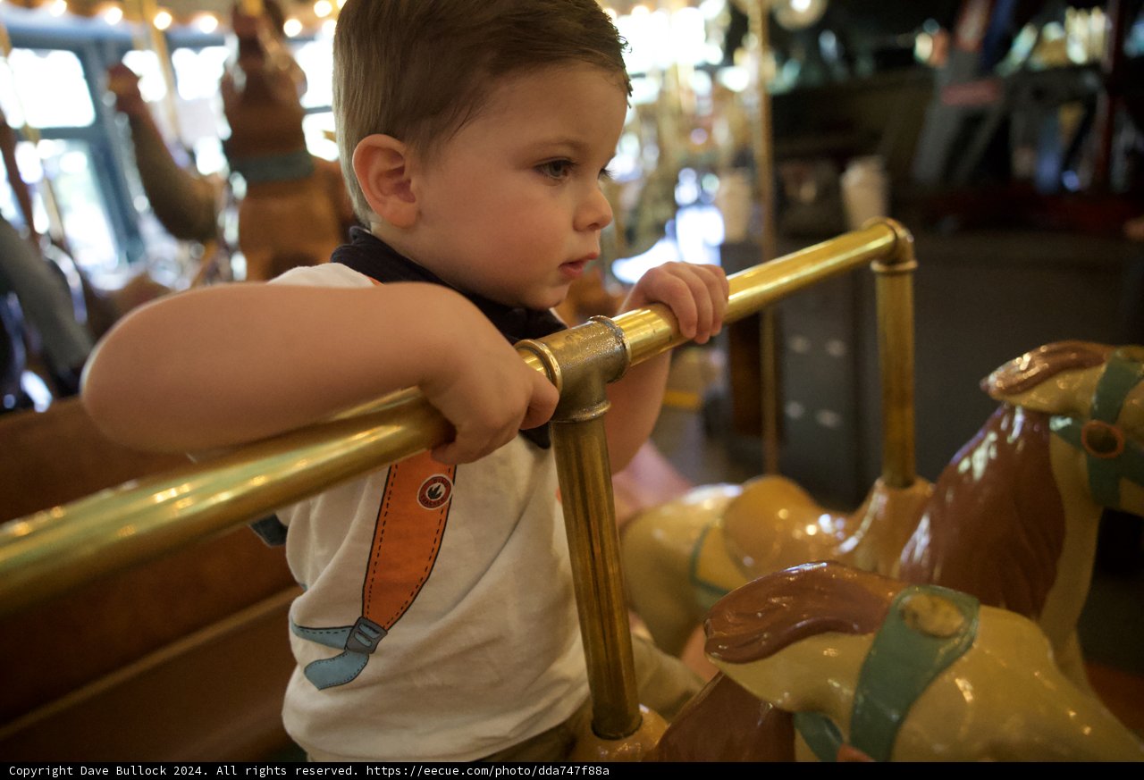 First Carousel Ride at Tilden Park