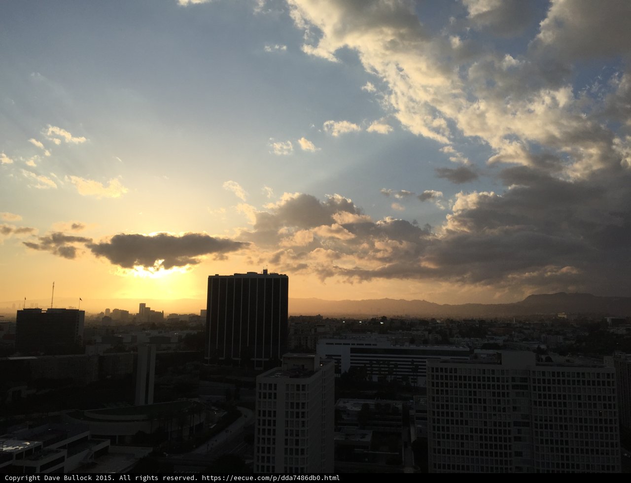 Los Angeles Sunset Skyline