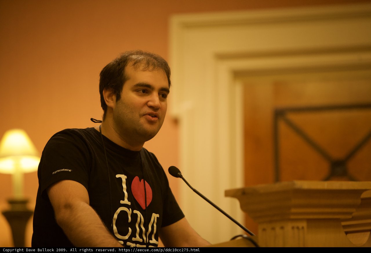 Dan Kaminsky giving an electrifying speech