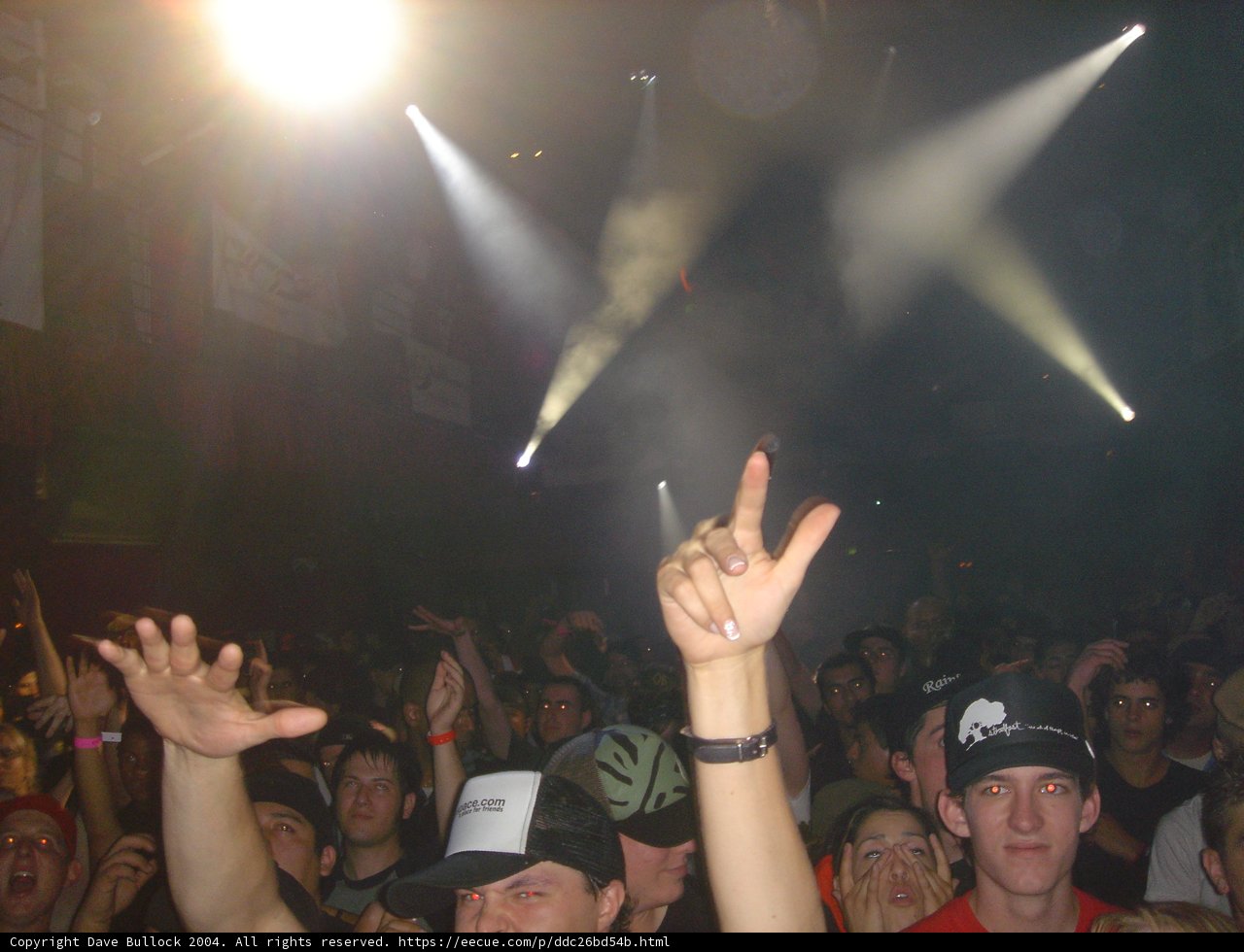 Nightclub Crowd at Rock Concert