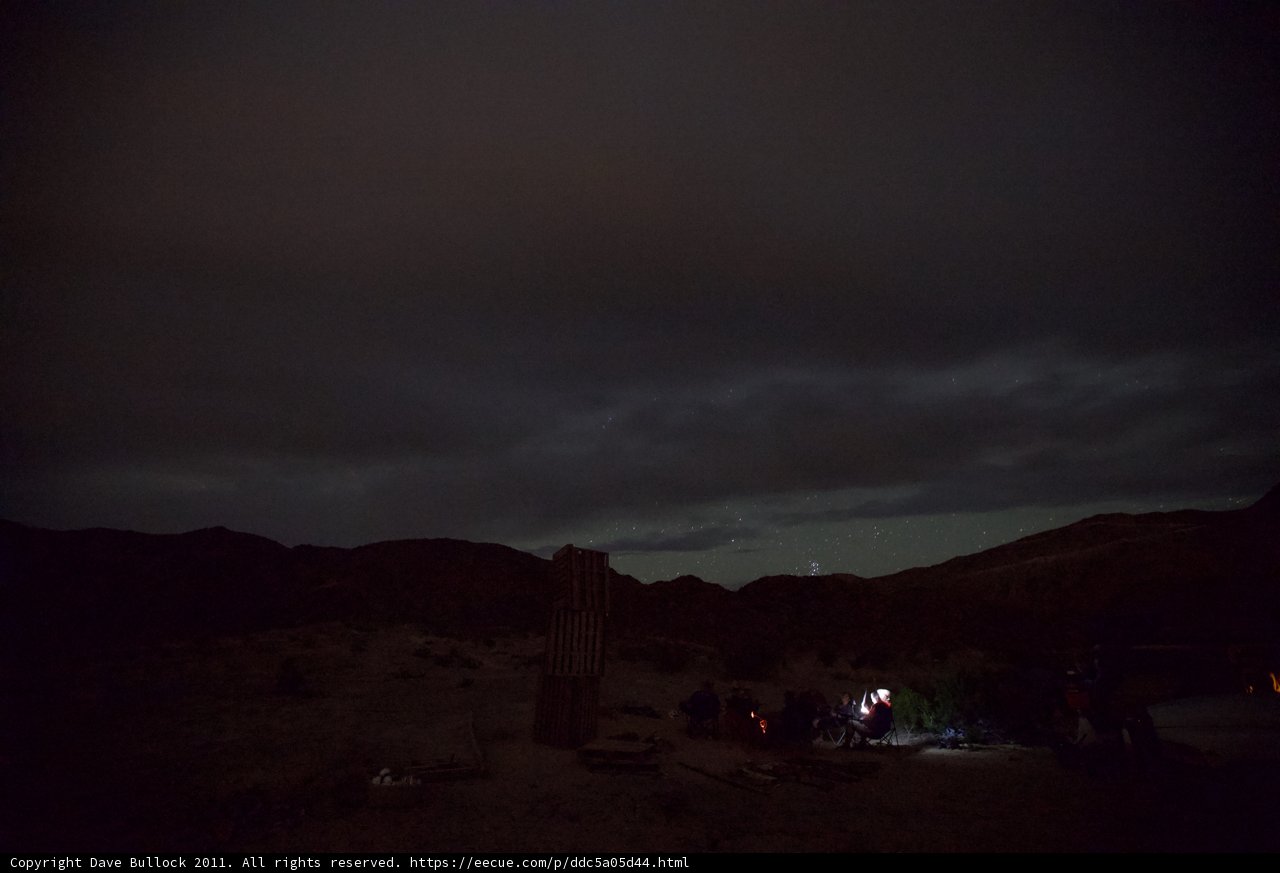 Nighttime Gathering in the Desert