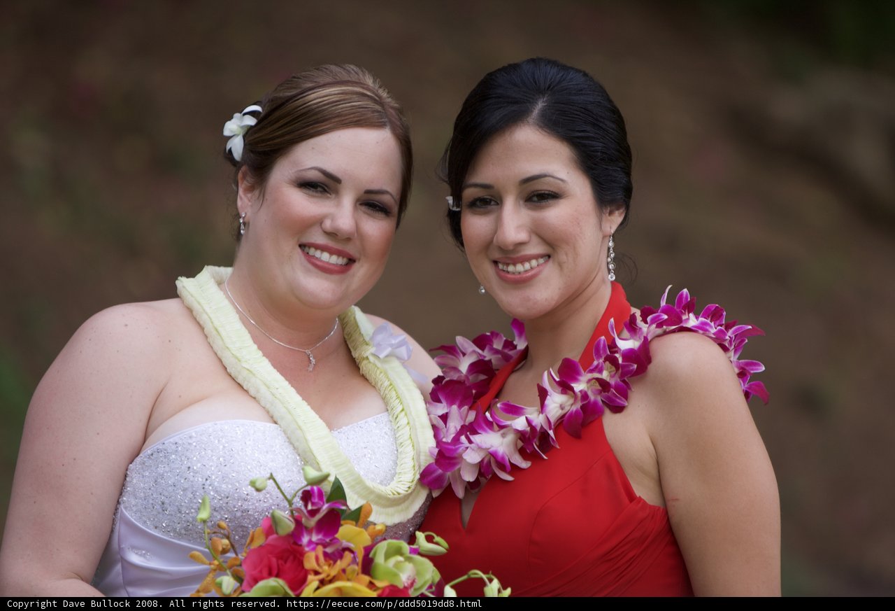 Red-Dressed Duo for a Wedding Affair