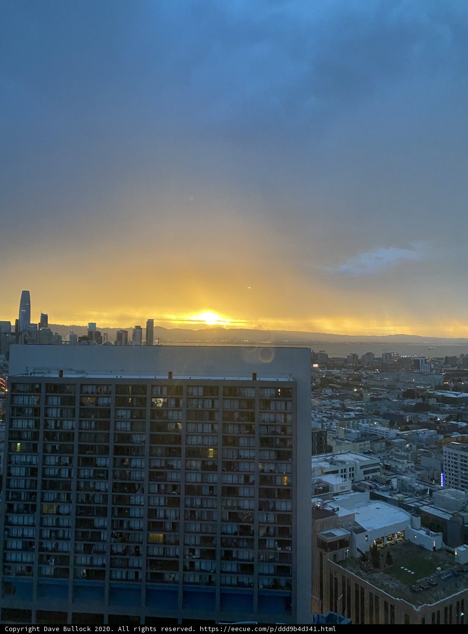 Cityscape Sunset over the Skyscrapers