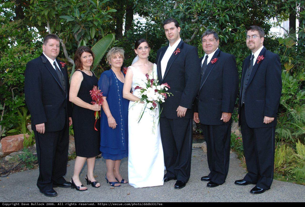 Family Portrait at an Outdoor Wedding Celebration 2006