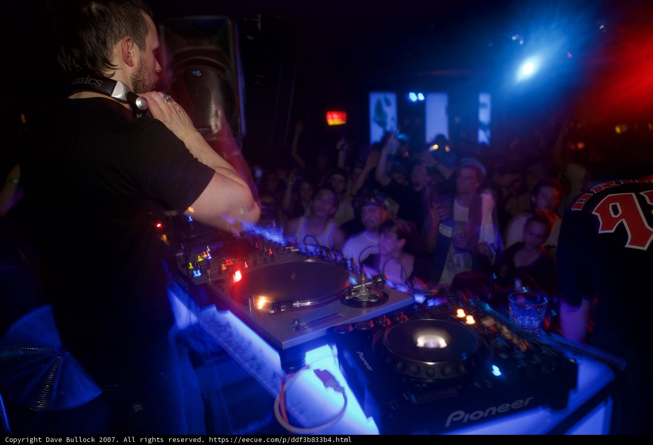 Nightclub DJ bringing down the house