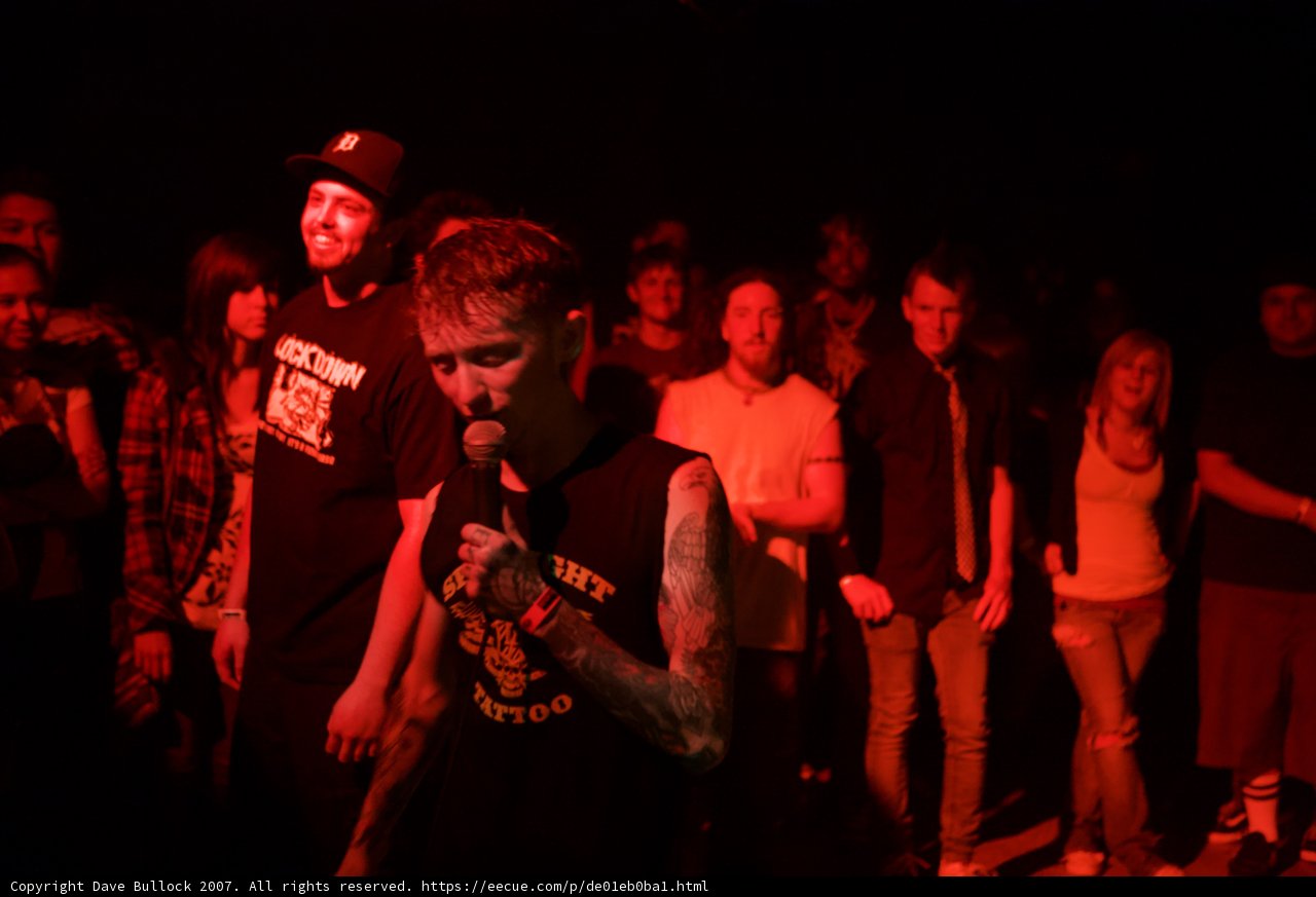 Tatted-up Entertainer on Stage