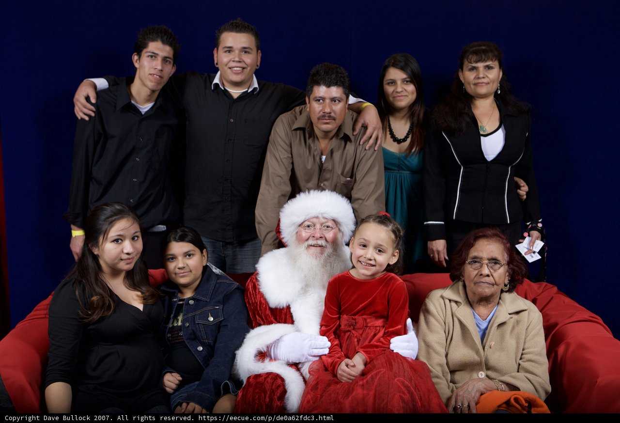 A Festive Family Moment with Santa Claus