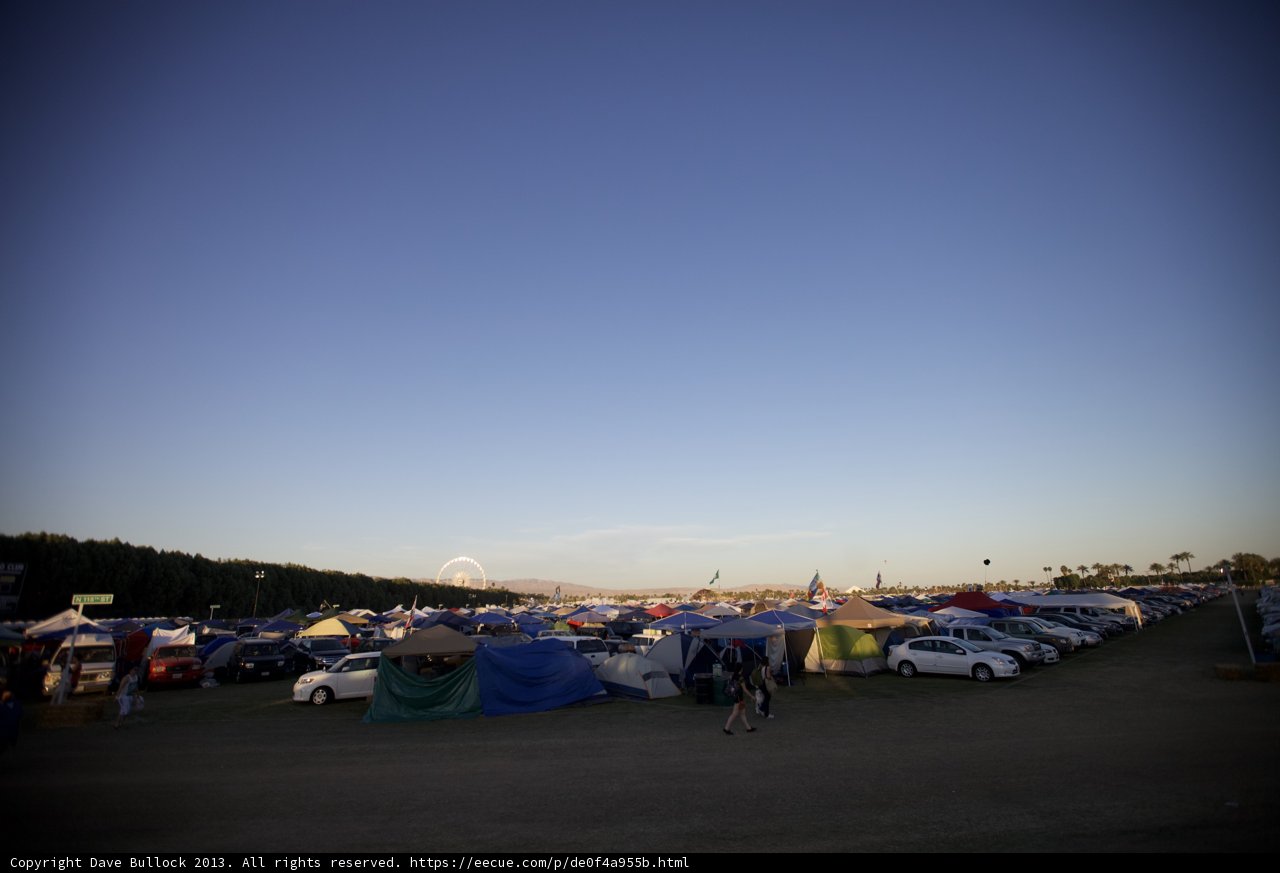 Camping at Coachella