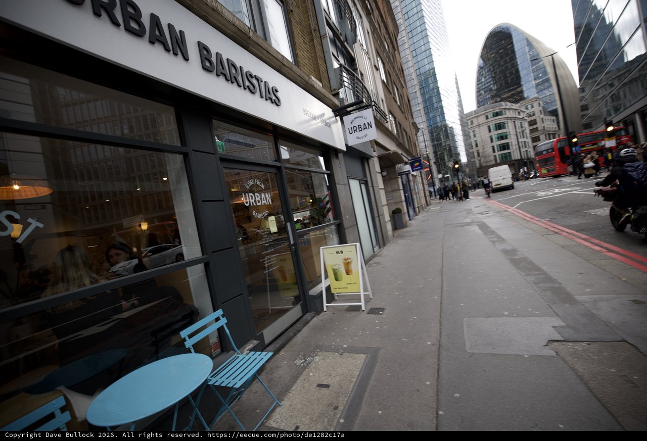 Urban Baristas Coffee Shop in London Financial District
