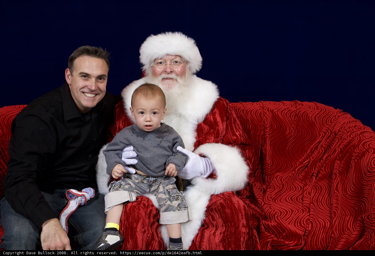 A Cozy Christmas with Santa, Baby, and Dad