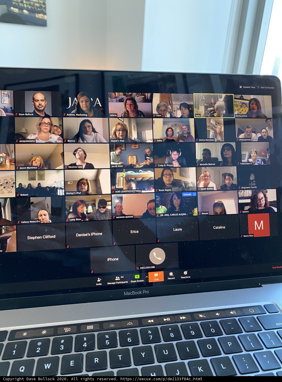 Virtual Meeting in San Francisco
