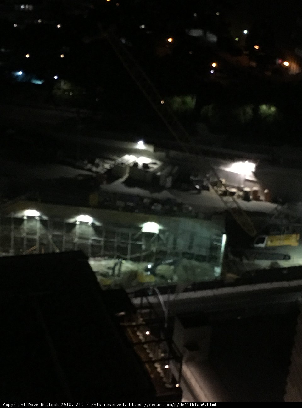Nighttime Construction Site at The Broad