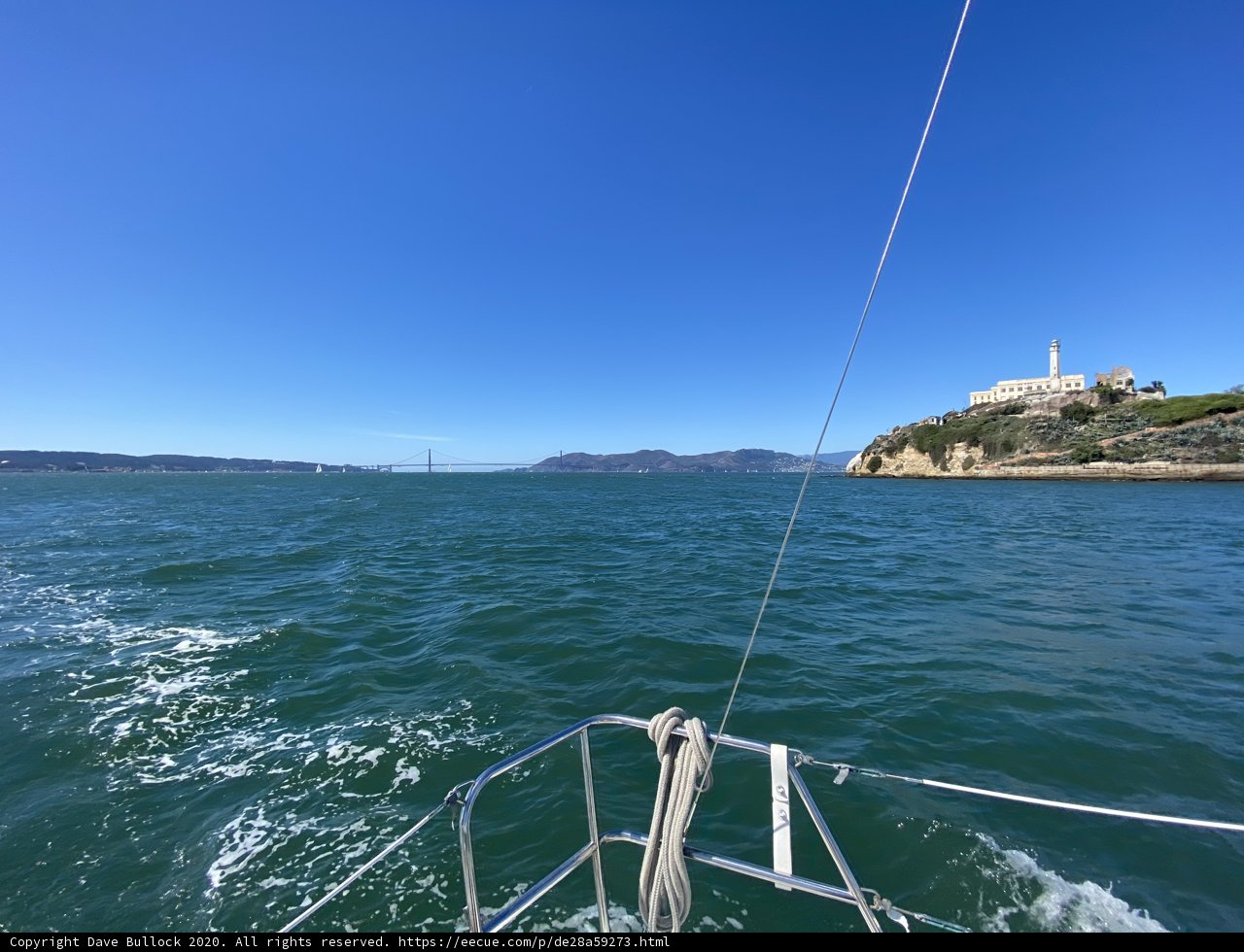 Sailing towards the Golden Gate