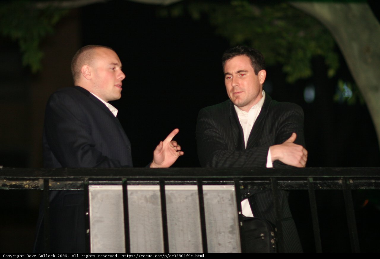 Two men admiring the view