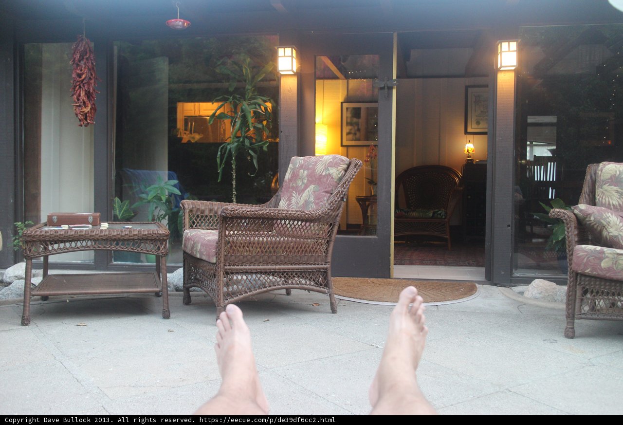 Patio Feet Relaxation