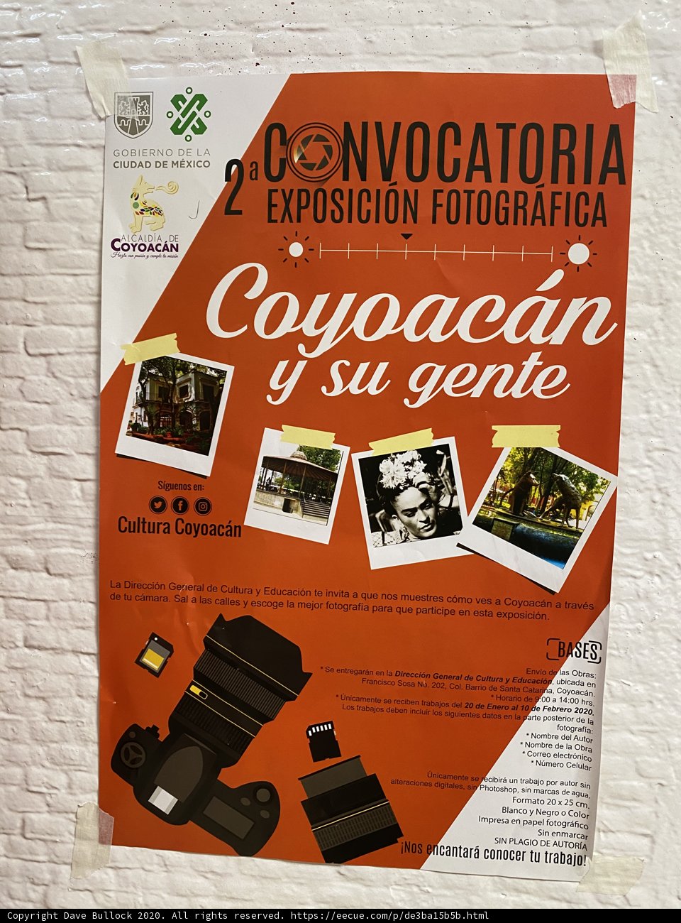 Frida Kahlo Signs Advertisement for Photo Exhibition Call