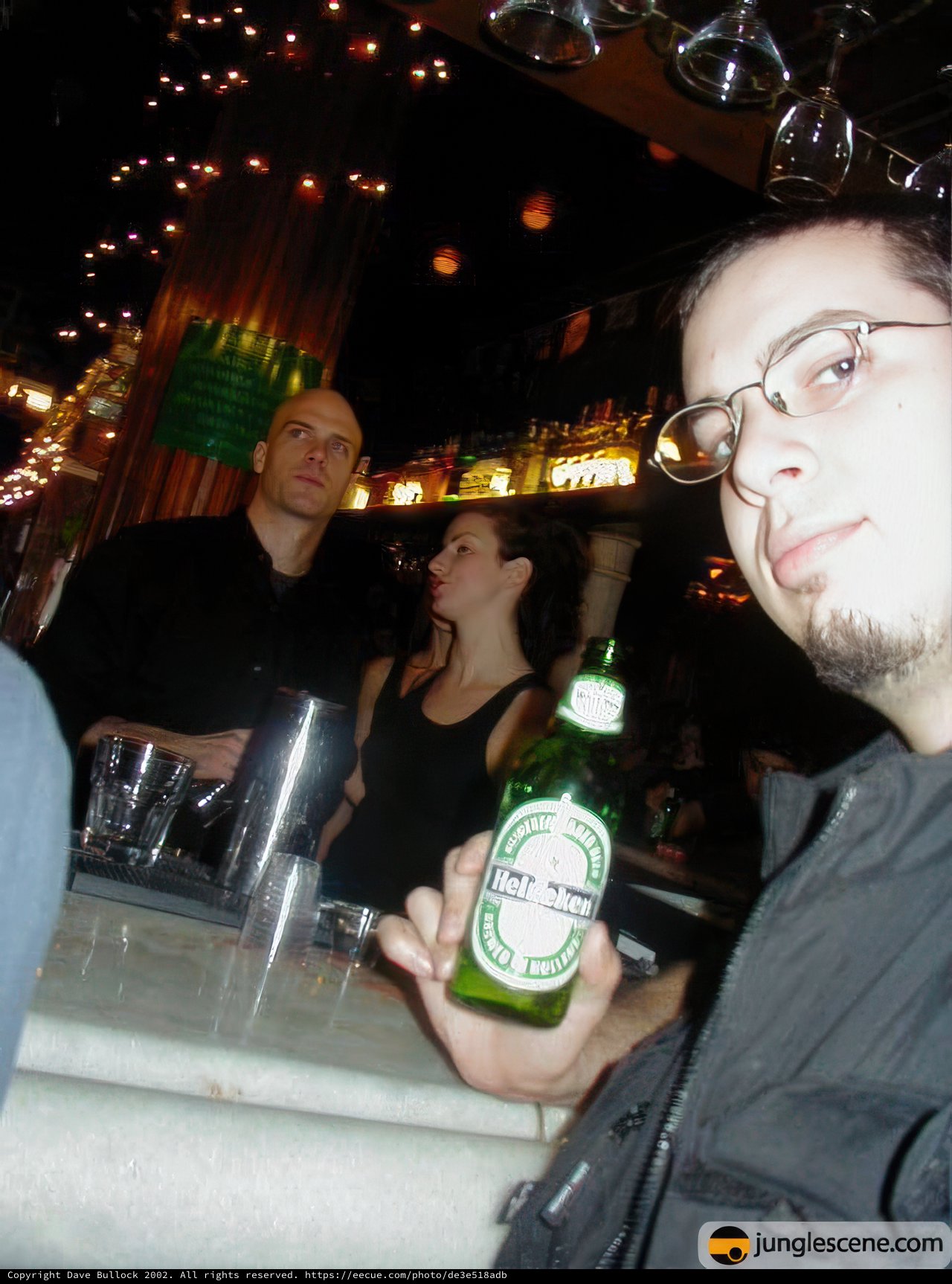 Man Enjoys a Cold Beer at Super Troopers Premier After Party