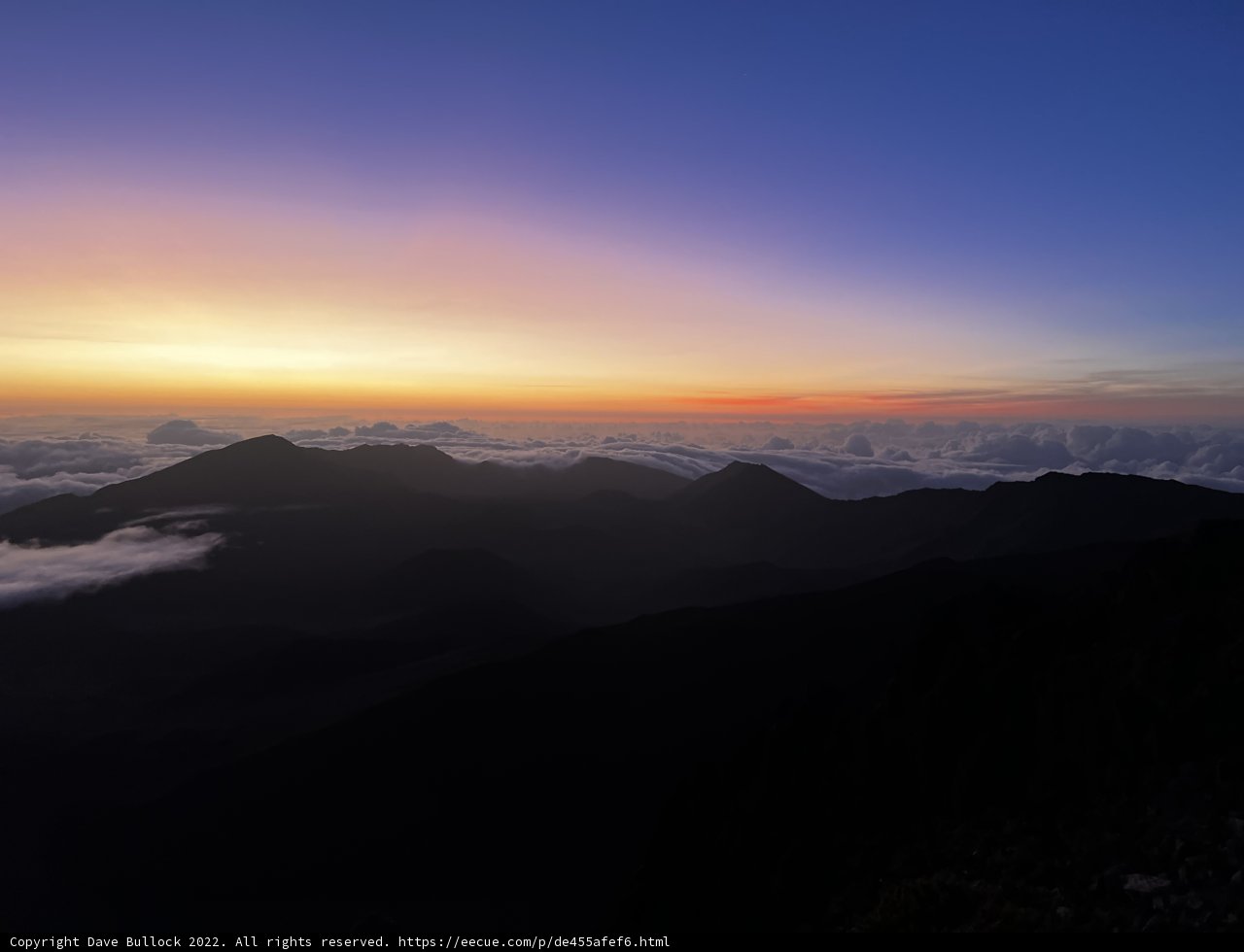 Sunrises Over the Majestic Mountains at Haleakala National Park