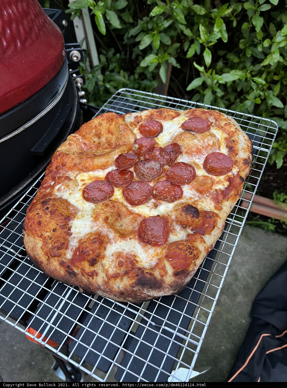Grilled Pepperoni Pizza