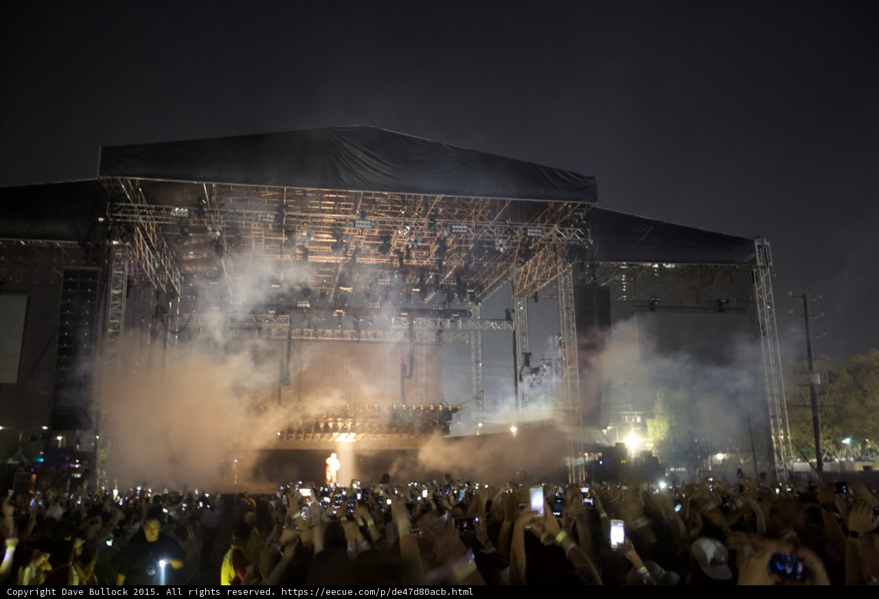 Stage Lights Through Haze