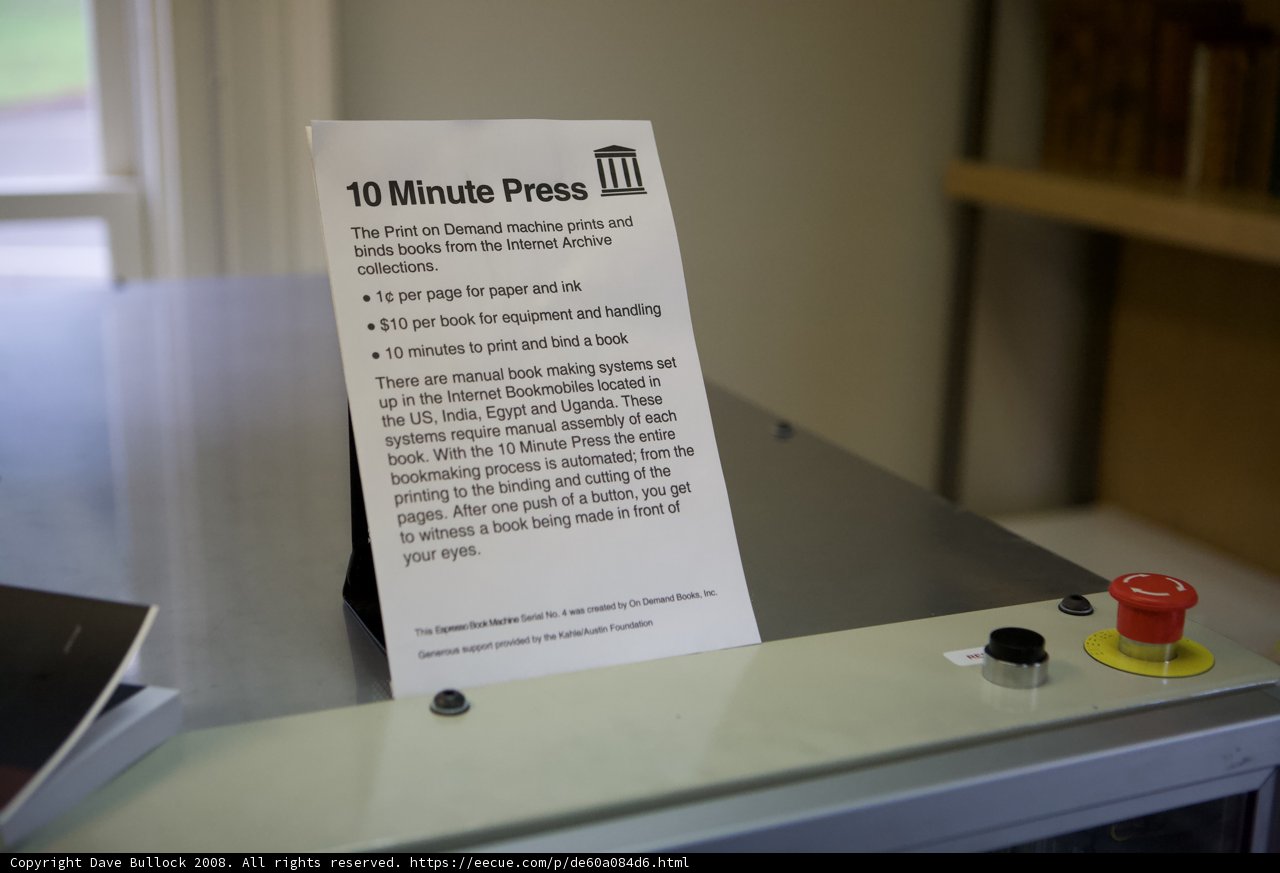 10 Minute Printing Machine