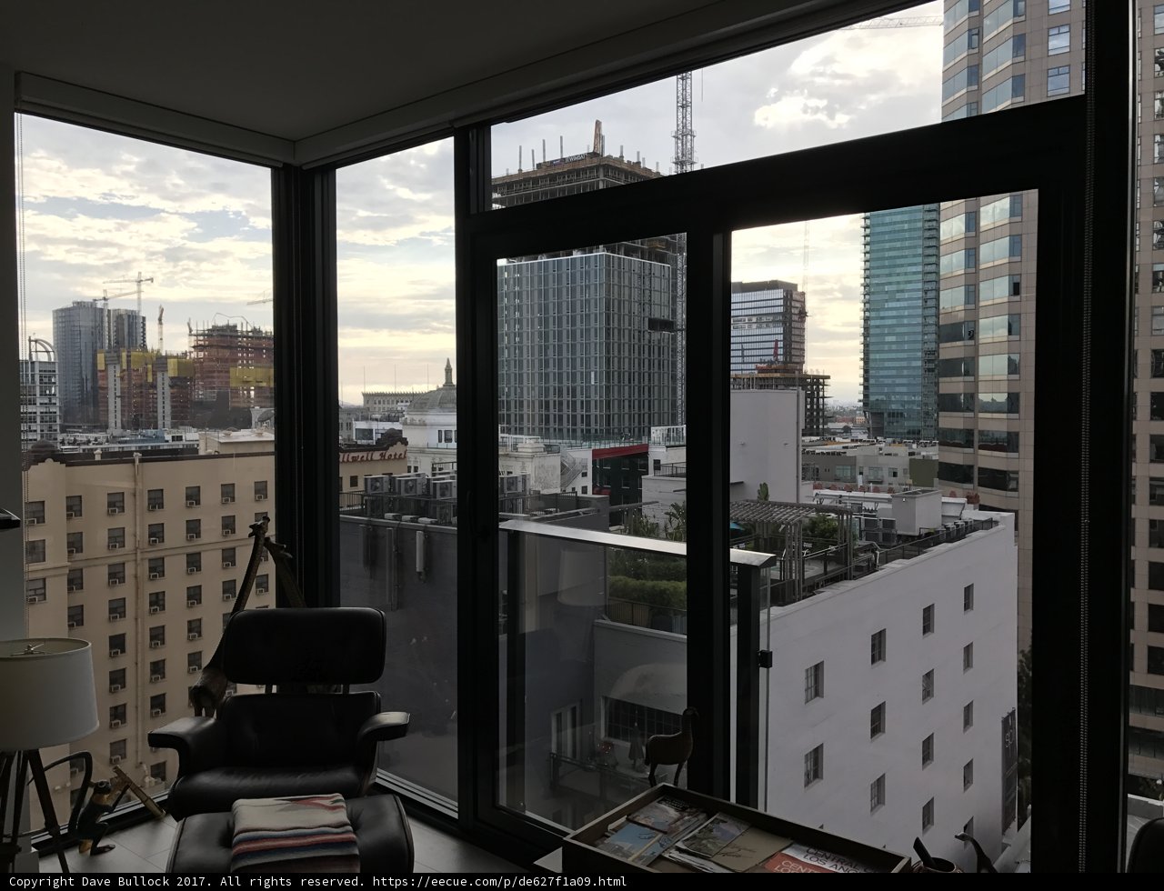 Cityscape View from a Swivel Chair